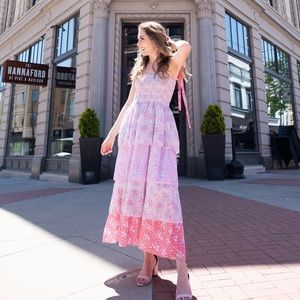 LoveShackFancy Caressa Maxi Dress S